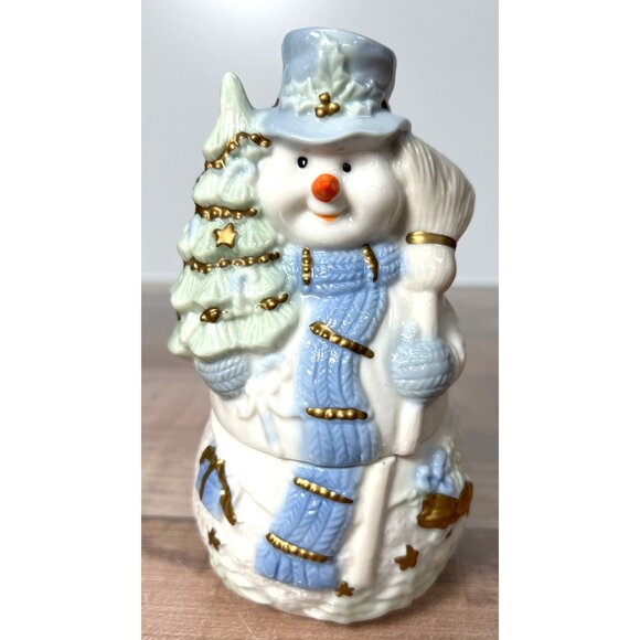 Ceramic Snowman Trinket Box With Gift Packaging - Picture 2 of 4